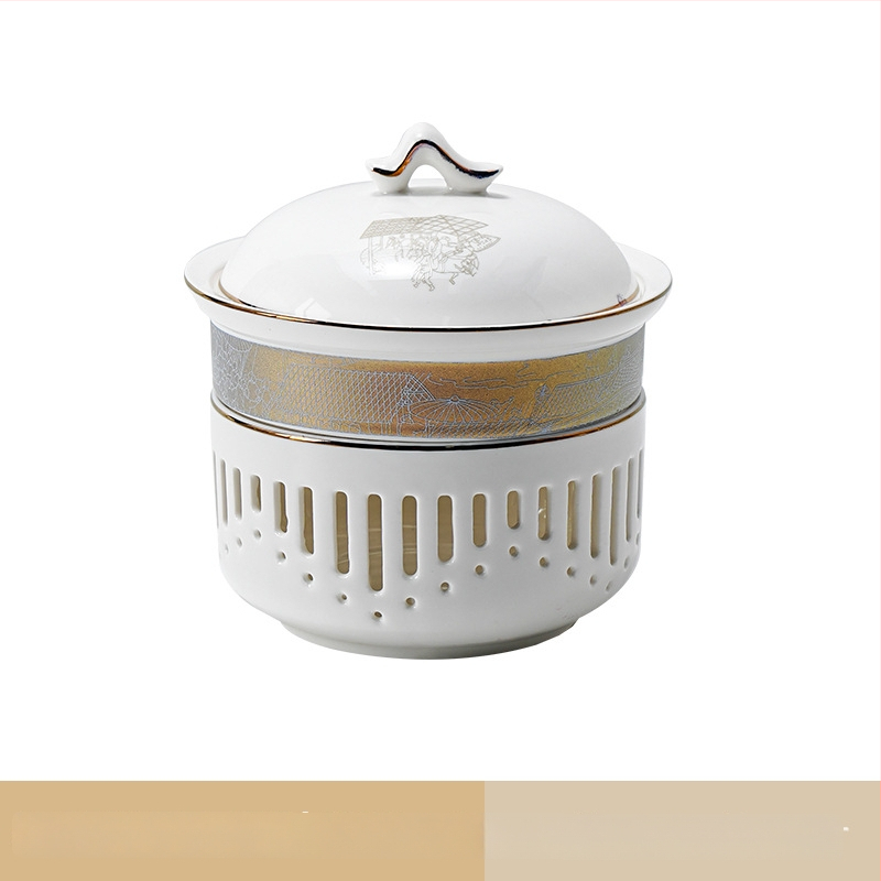 Portselanist hotellilaua serveerimiskomplekt, hiina stiil, glasuurpind, kohandamine ja logotüübi trükkimine