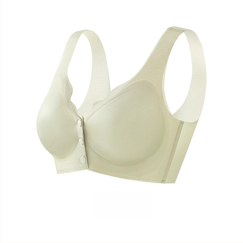 Žindymo liemenėlė — vasaros plonas modelis su kėlimo efektu žindymui po gimdymo; Pagrindinė audinio sudėtis: nailonas; Įdaila: spandex (<30%); Kaušiai: ploni formuoti; Be metalo žiedo; Priekinis užsegimas; Dirželiai: fiksuoti dvigubi