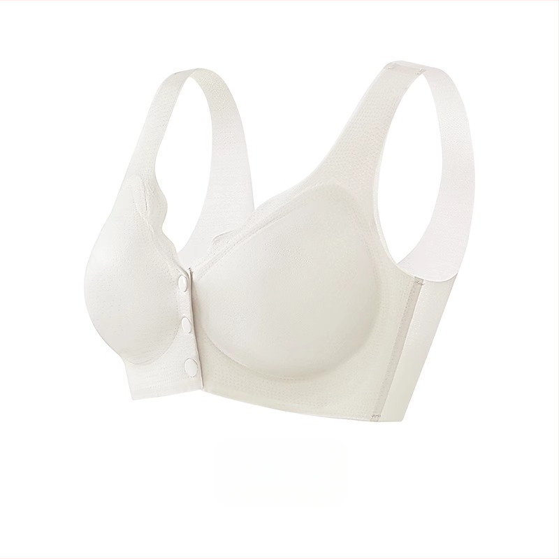 Žindymo liemenėlė — vasaros plonas modelis su kėlimo efektu žindymui po gimdymo; Pagrindinė audinio sudėtis: nailonas; Įdaila: spandex (<30%); Kaušiai: ploni formuoti; Be metalo žiedo; Priekinis užsegimas; Dirželiai: fiksuoti dvigubi