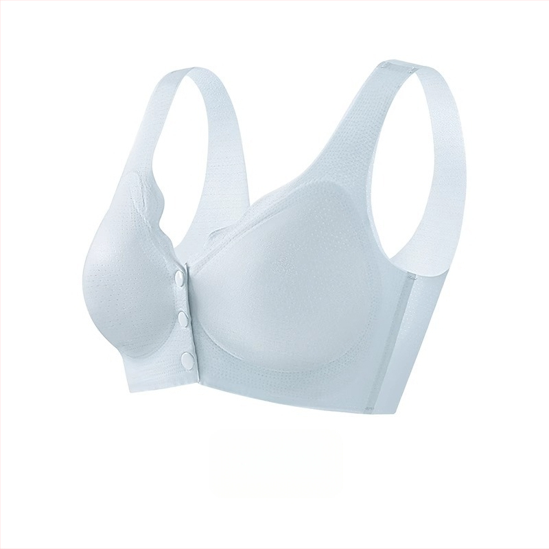 Žindymo liemenėlė — vasaros plonas modelis su kėlimo efektu žindymui po gimdymo; Pagrindinė audinio sudėtis: nailonas; Įdaila: spandex (<30%); Kaušiai: ploni formuoti; Be metalo žiedo; Priekinis užsegimas; Dirželiai: fiksuoti dvigubi