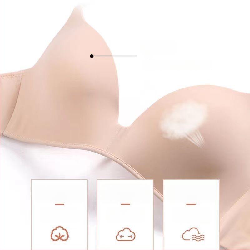 Tanki bežični push-up grudnjak za male grudi, bez šavova, japanskog stila, udoban