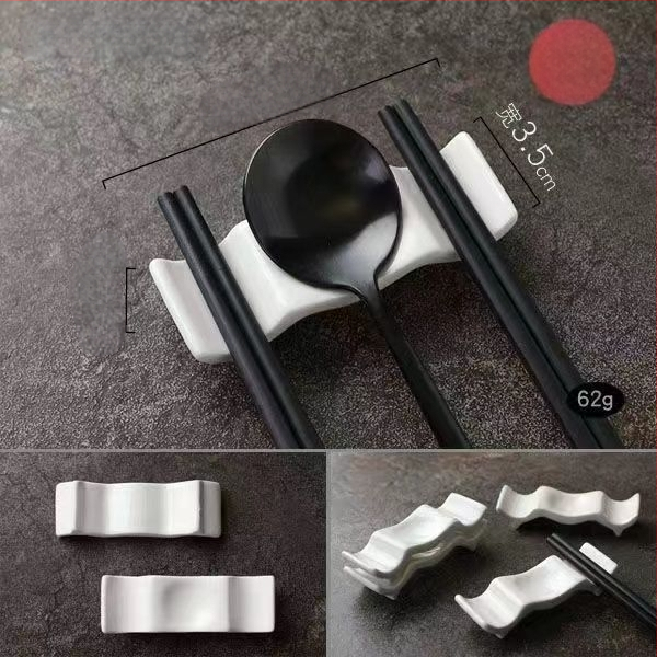 Keraamiline lusikahoidik, 10 tk komplekt, minimalistlik-moderne disain, kahefunktsionaalne kasutus kodus ja hotellides