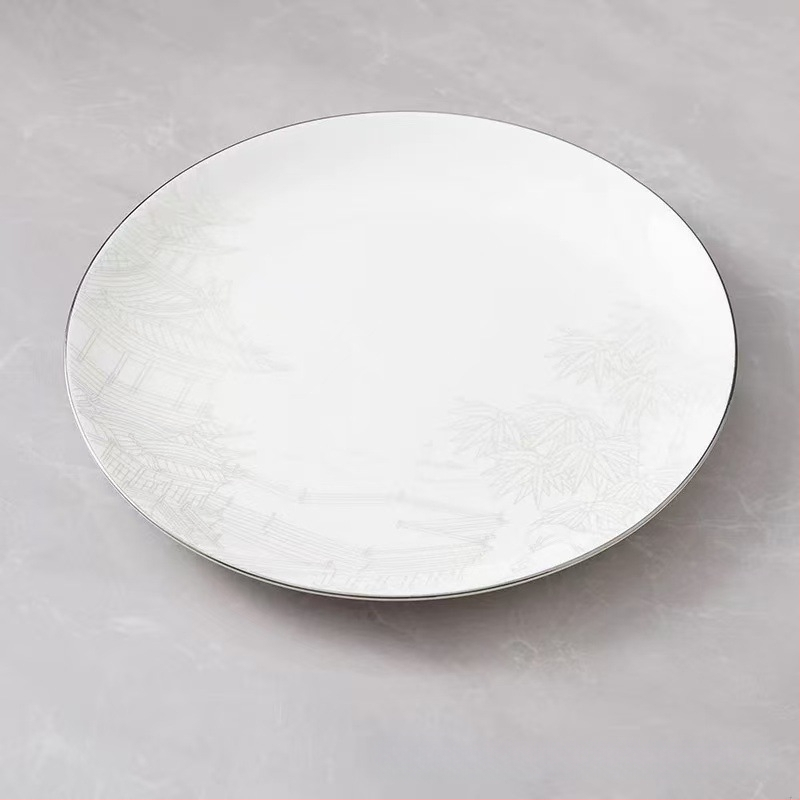 Hotellilaua serveerimisekomplekt keramikast, uus Hiina stiil, kaulporcelian >45% sisu, logotüübi trükkimine saadaval