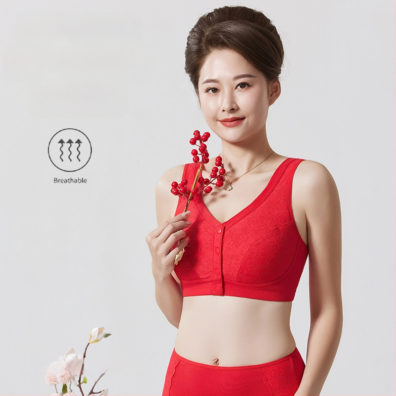 Medvilninė liemenėlė vest stiliumi, pilnos taurės, ploni formuoti puodeliai, priekinis užsegimas