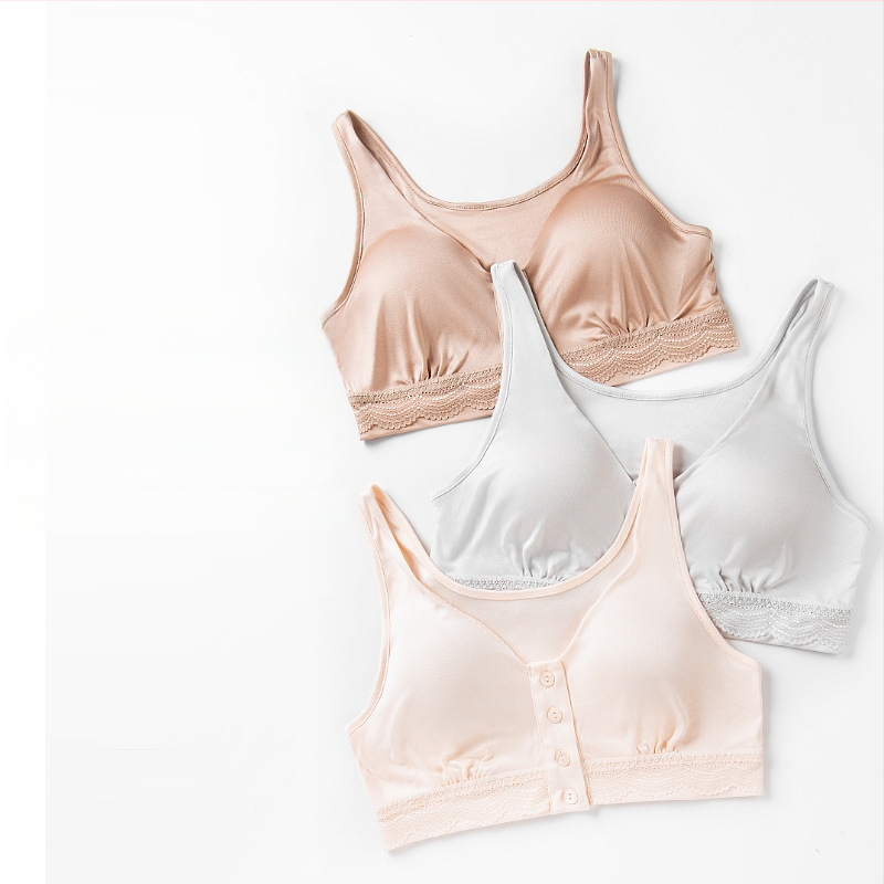 Mulberry šilko liemenėlė su priekinio užsegimo, ploni formuoti puodeliai, šilkinė įdėkla, fiksuoti dvigubi pečių dirželiai