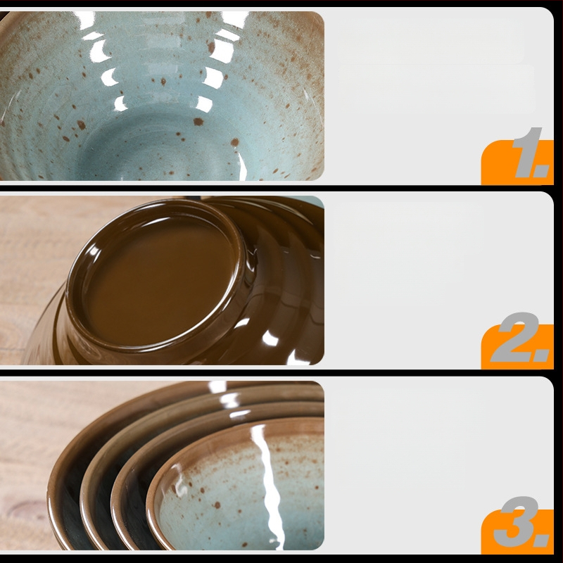 Melamiini lauanõude komplekt nelja osaga – portselanitaoline glasuurmotiiv, kaasaegne stiil, Belein bränd, kohandatav