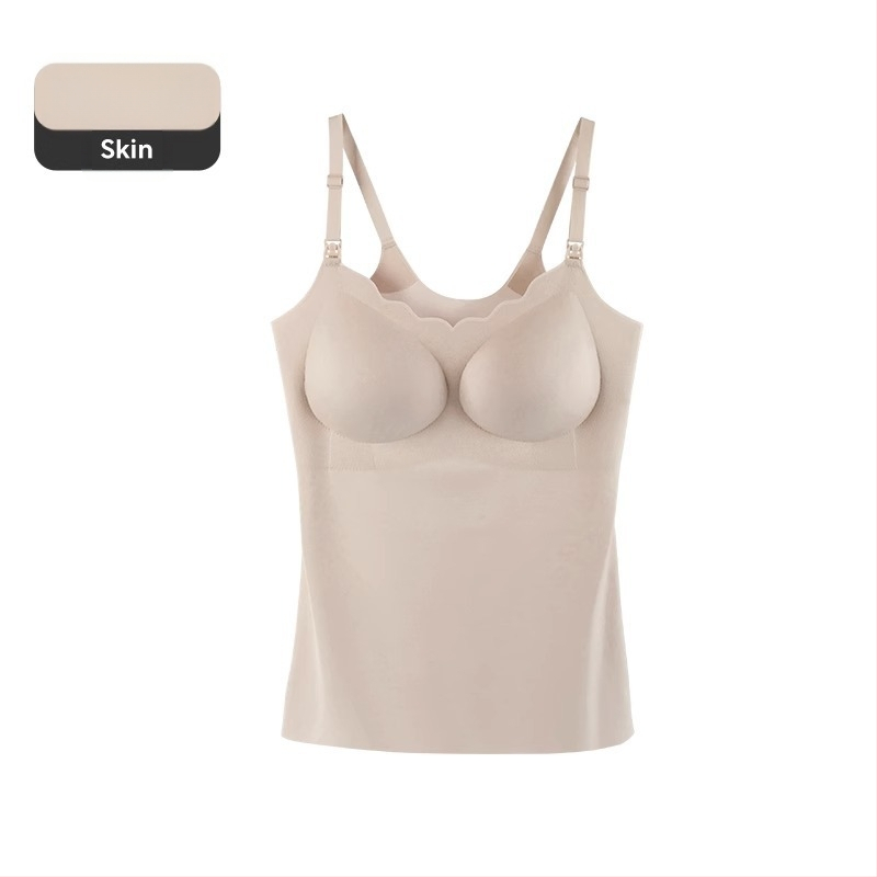 Žindymo viršus su fiksuotomis dvigubomis petimis, ploni formuoti puodeliai, be plieno žiedo, nailono audinys, laktacija visose stadijose