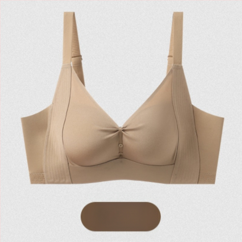 Qixuan Бра, 3/4 чашка, чашка с тънък горен ръб и дебело дъно; нейлонова материя, подплата модал 50–70%, фиксирани двойни презрамки, събиране