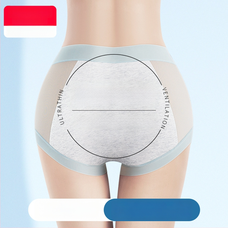 Ženske gaćice za menstrualno razdoblje s čajem polifenolima, 100% pamuk, ultra tanke, prozračne, protiv curenja, sa širim i dužim preponskim dijelom