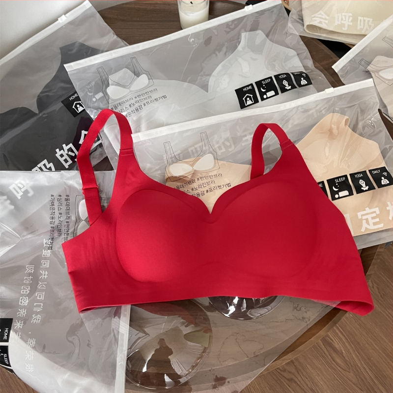 Sportinis liemenėlis su 3/4 puodelio, želė juostelė, be siūlių, kvėpuojantis, šoninis užtrauktukas