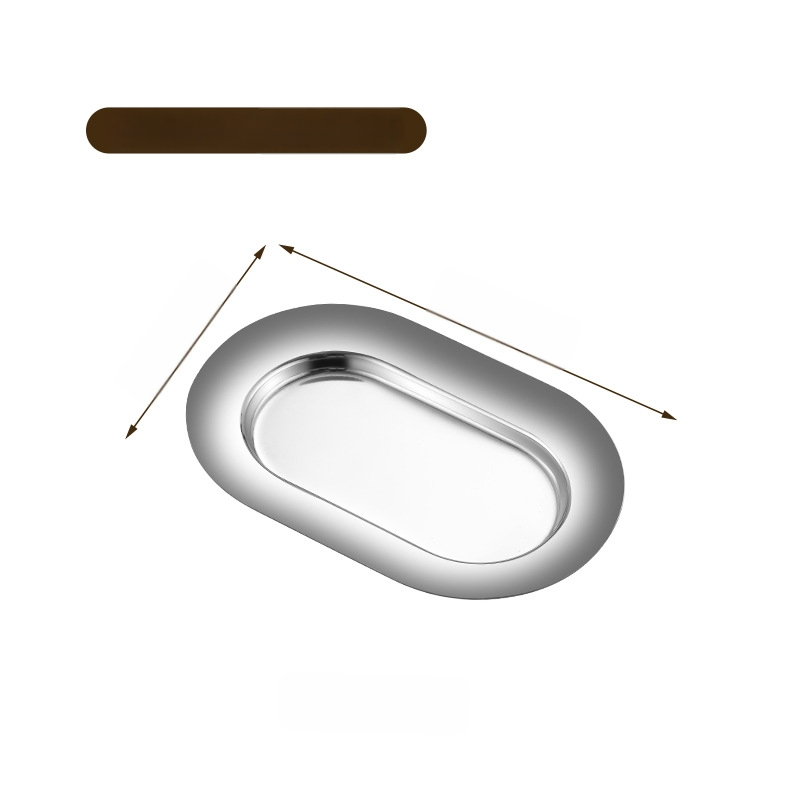 Roostevabast terasest toiduklipsid ja väike kandik buffee jaoks – moods minimalistlik stiil, äri- ja koduseks kasutamiseks, kohandatav