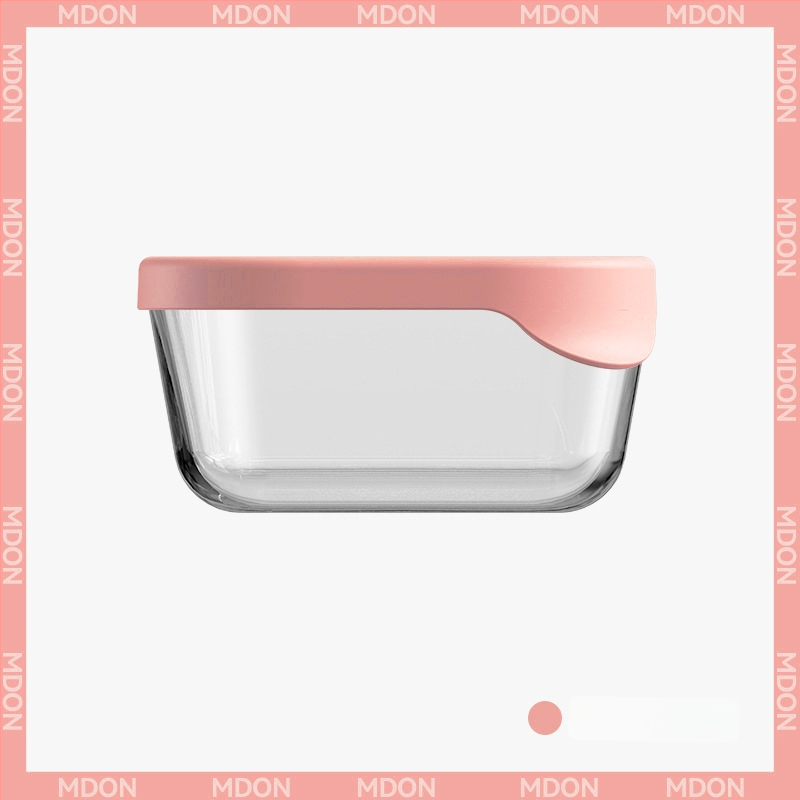 Kutija za svježu hranu od visokog borosilikatnog stakla, pravokutna, mikrovalno sigurna, zatvorena za očuvanje svježine, kapacitet 1-2 L