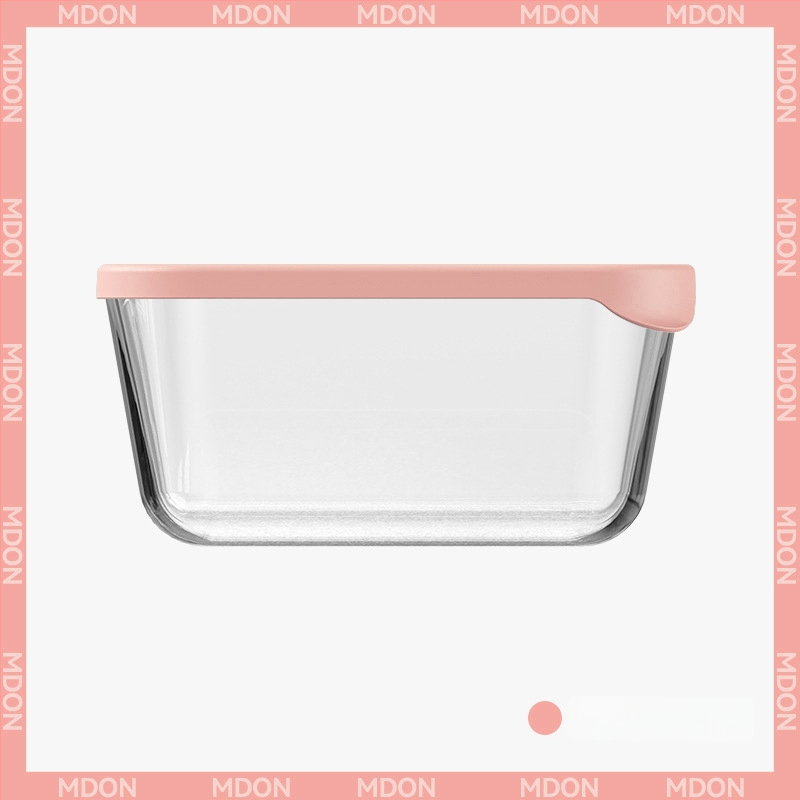 Kutija za svježu hranu od visokog borosilikatnog stakla, pravokutna, mikrovalno sigurna, zatvorena za očuvanje svježine, kapacitet 1-2 L