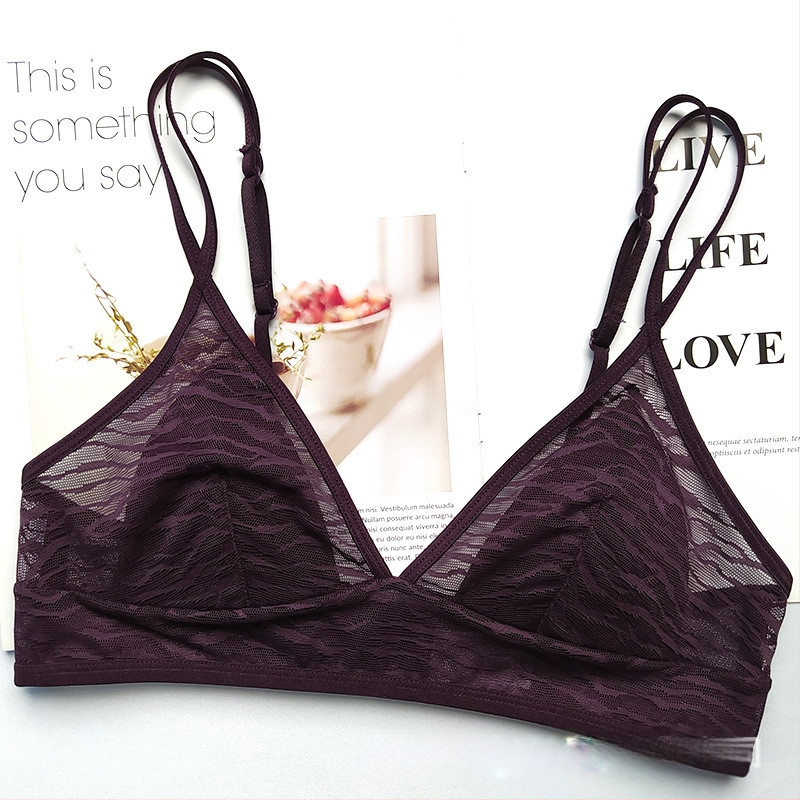 Prancūziško stiliaus belaidė tinklinė liemenėlė, 3/4 kaušeliai, plonos formuojančios kaušelius, fiksuotos dvigubos petnešėlės, nugaros trijų eilių uždarymas