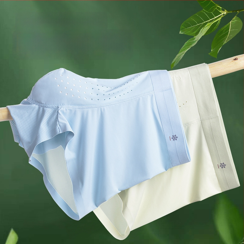 Hlađenje Ice Silk muške gaćice, antibakterijsko područje prepona, jednodijelne, prozračne za ljeto