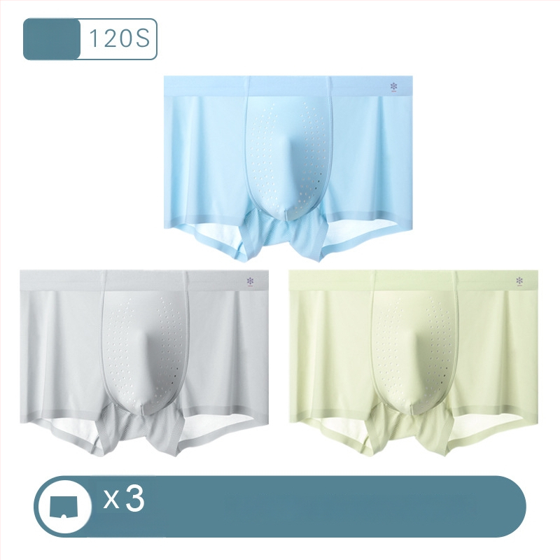 Hlađenje Ice Silk muške gaćice, antibakterijsko područje prepona, jednodijelne, prozračne za ljeto