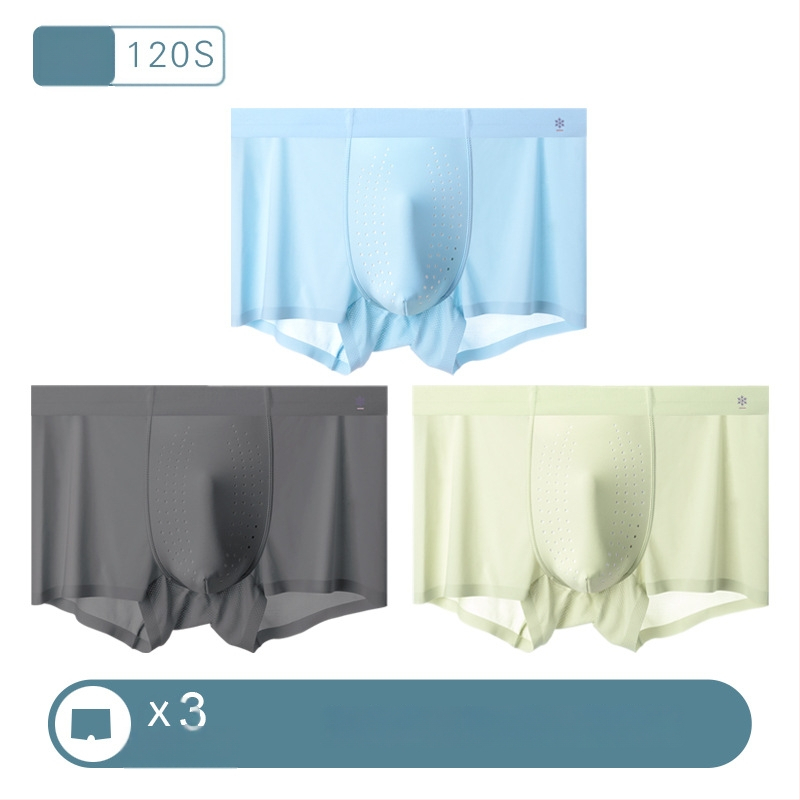 Hlađenje Ice Silk muške gaćice, antibakterijsko područje prepona, jednodijelne, prozračne za ljeto