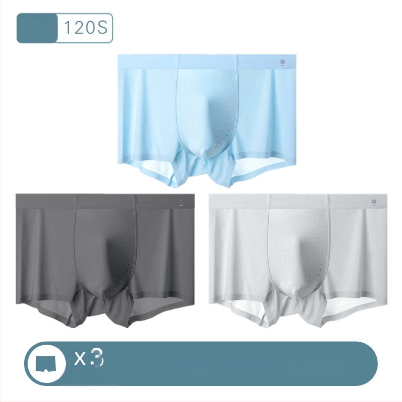 Hlađenje Ice Silk muške gaćice, antibakterijsko područje prepona, jednodijelne, prozračne za ljeto