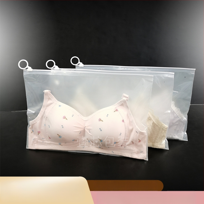 Apatiniams drabužiams skirtas įpakavimo maišelis, PE+CPE medžiaga, pardavimo įpakavimas, logotipo spauda