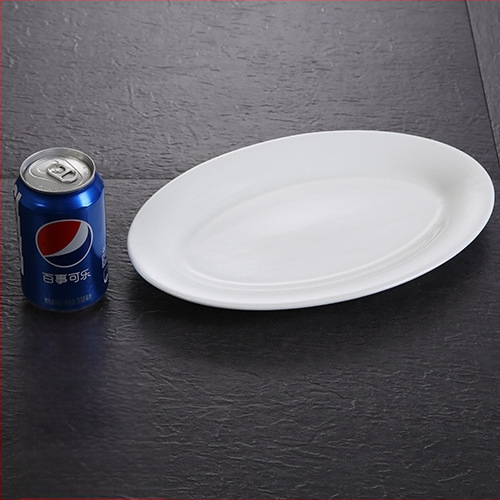 Kalaplaat, ovaalne, paksenenud, Materjal: siidilill, Quanfu bränd, Jaapani stiil