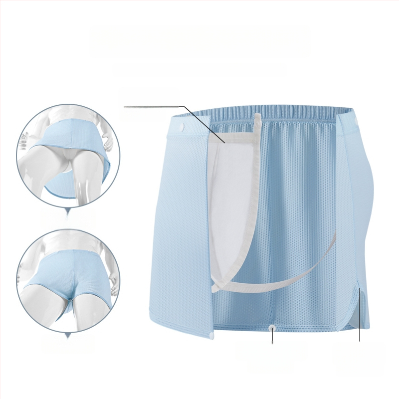 Muške bokserice s otvorom u preponama, tanak ice silk materijal, brzo sušeće, prozračne