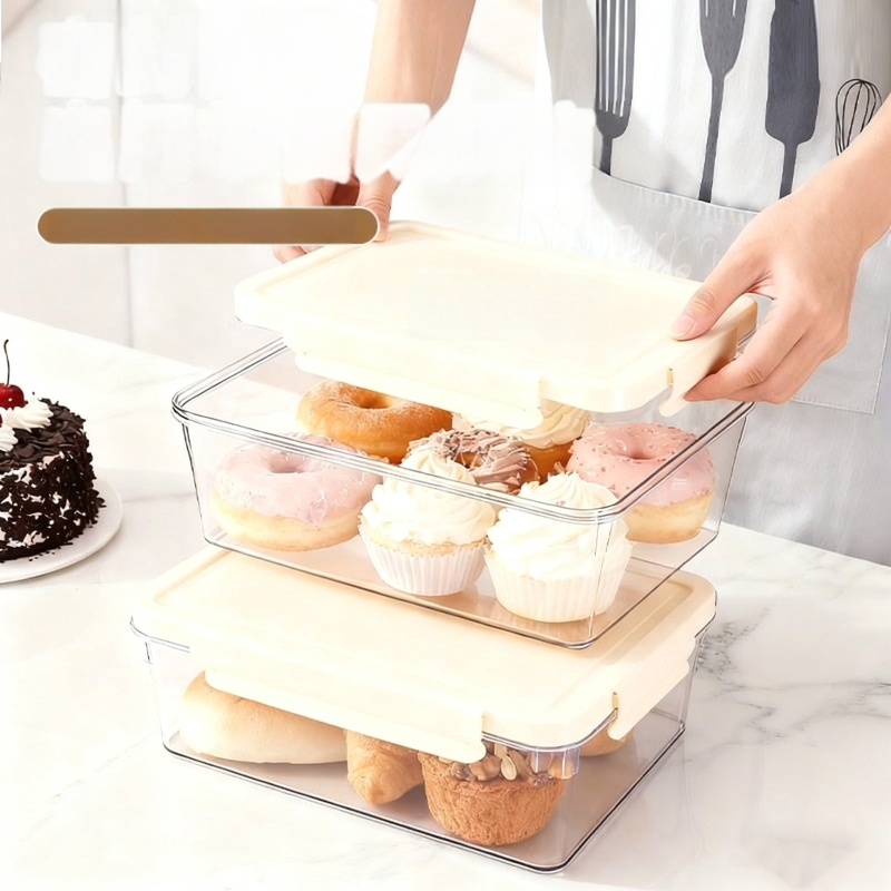 Kutija za čuvanje svježine (kvadratnog oblika, 800-1000 ml, prehrambeni PP, zapečaćen poklopac, održava toplinu)