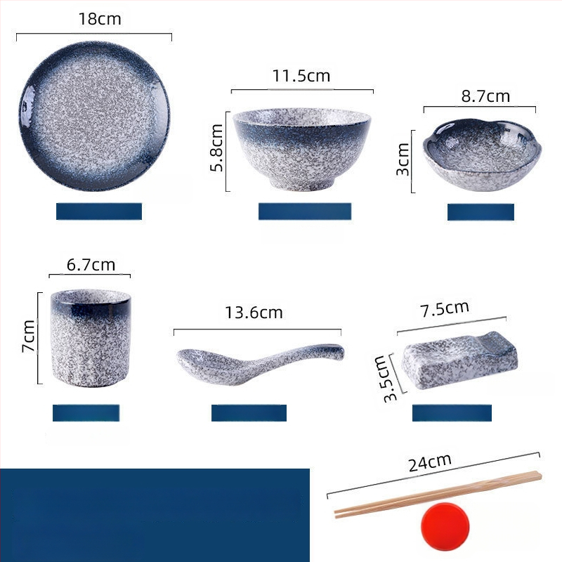 Ιαπωνικού ρετρό στυλ κεραμικό σετ ειδών τραπεζιού για μαγείρεμα και σερβίρισμα, σετ τριών τεμαχίων (Υλικό: Άλλο; Στυλ: Μοντέρνα απλότητα; Κατάλληλο ως δώρο: Άλλο)