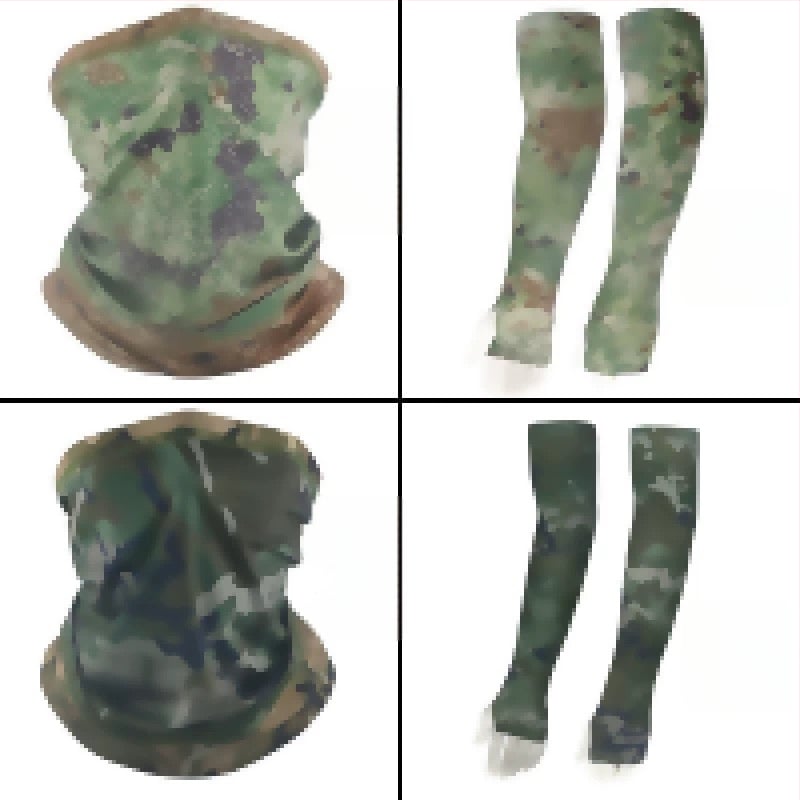 Камуфлажна маска за врата от ледена коприна, UV защита, найлонова материя, камуфлажен принт, за колоездене (UV защита; найлонова материя; камуфлажен принт; за колоездене; пролет 2025)