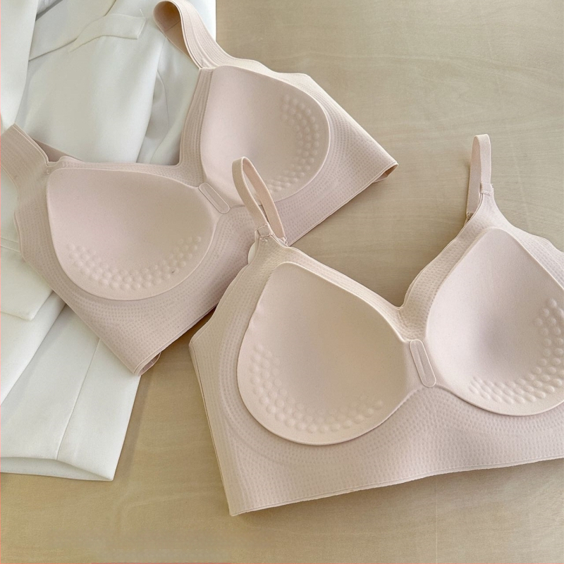 Liemenėlė su fiksuojamais dirželiais, 3/4 puodelio, plonas formuotas puodelis, be siūlių dizainas, viršutinė parama