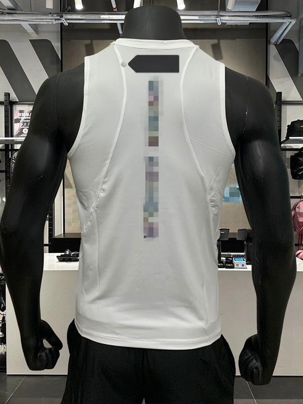 Vyrų vasaros fitneso liemenė be rankovių, kvėpuojanti, greitai džiūstanti, nailonas 75% audinys, laisvas kirpimas