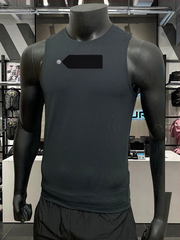 Vyrų vasaros fitneso liemenė be rankovių, kvėpuojanti, greitai džiūstanti, nailonas 75% audinys, laisvas kirpimas