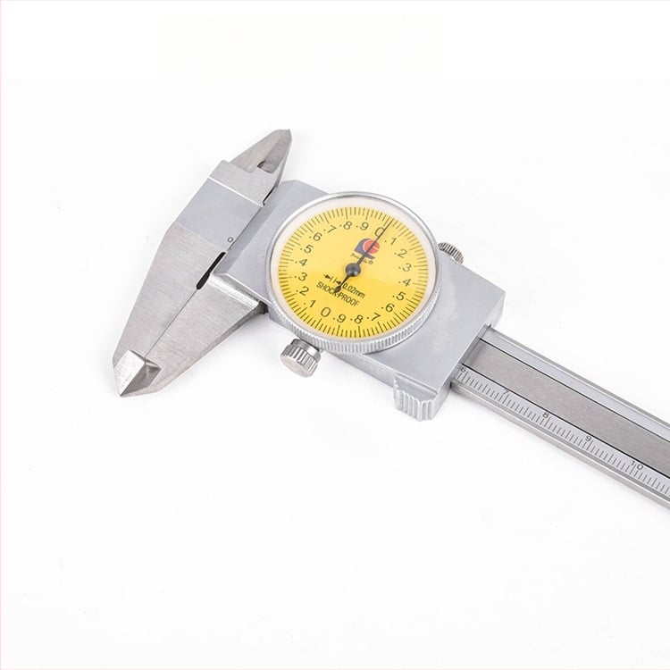 Guanglu циферблатен калипер 0-150 мм, неръждаема стомана, разделение 0.01/0.02 мм