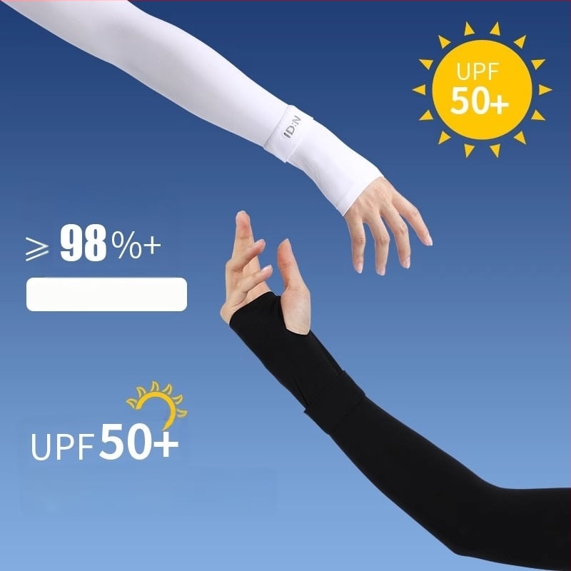 Uniszex karvédők UV-védelemmel és jégselyem anyagból, kerékpározáshoz, könnyű (fő anyag 70–80%, ≤18 g)