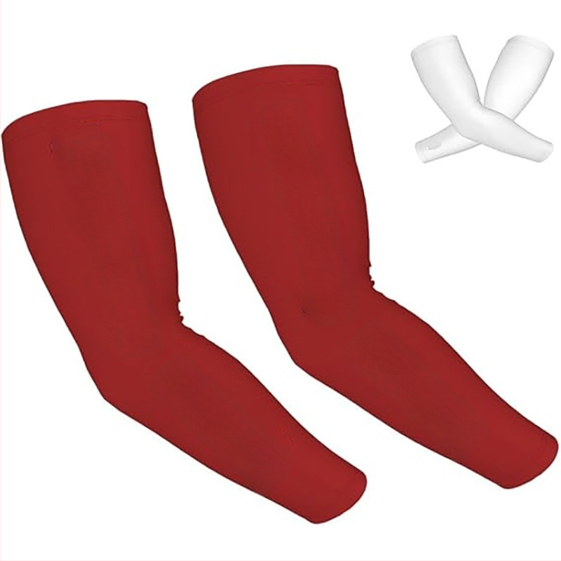 Лятни ръкавни маншети с UV защита, млечна коприна и полиестер (>96% съдържание), тънки и леки, за колоездене, с подложка за лакътя