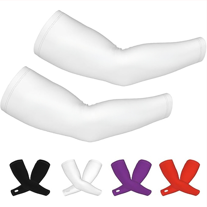 Лятни ръкавни маншети с UV защита, млечна коприна и полиестер (>96% съдържание), тънки и леки, за колоездене, с подложка за лакътя