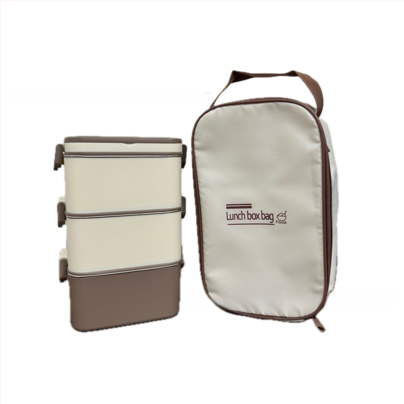 Kutija za ručak od 304 nerđajućeg čelika, izolirana, kvadratnog oblika, pogodna za mikrovalnu, kapacitet 800–1000 ml