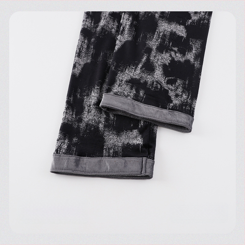 Muški set pidžama Island Velvet za jesen-zimu, toplo i udobno, casual cardigan stil, može se nositi i izvan kuće, veličina Large