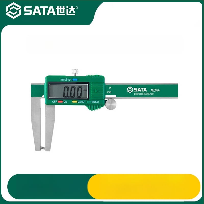 Nerūdijančio plieno skaitmeninis kaliperis - aukšta tikslumas, skaitmeninis ekranas, prekinis ženklas Sata/Sida