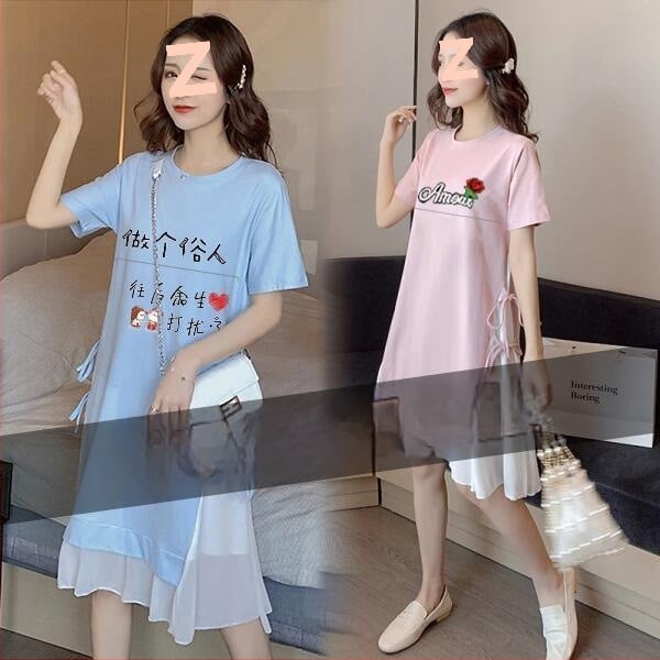 Лятна рокля за кърмене с 3/4 ръкав, поло яка, PVC плат, артистично винтидж стил с китайски акценти