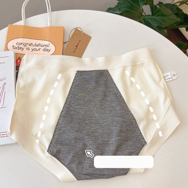 Prozračne ženske menstrualne gaćice sa srednje visokom strukom, tanke i otporne na curenje
