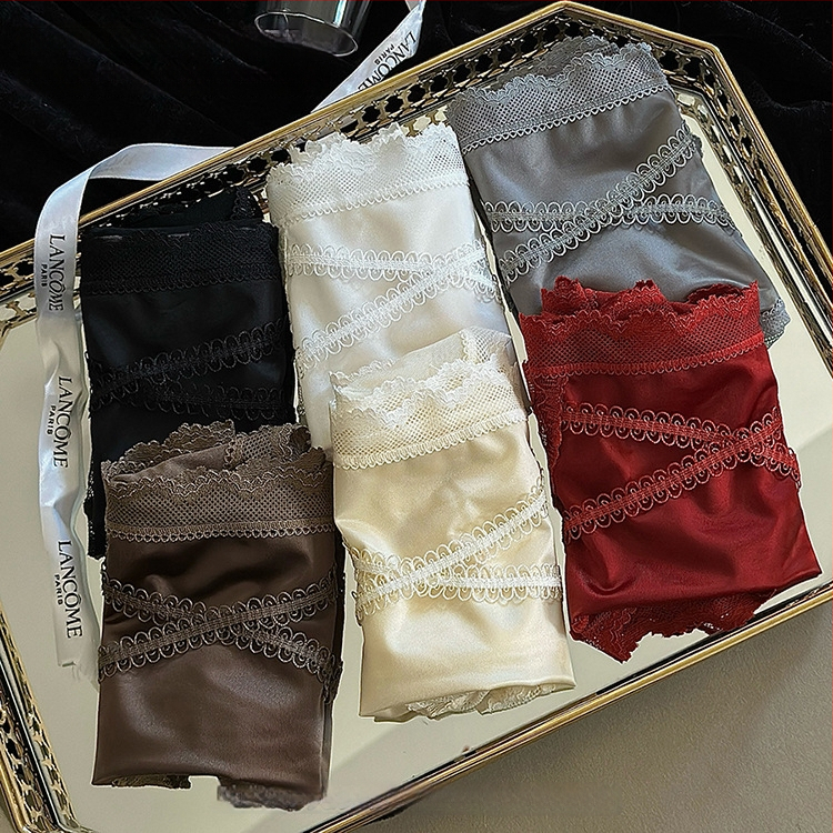 Ženske gaćice od najlona s pamukom uložkom, srednji struk, pletene, prozračne