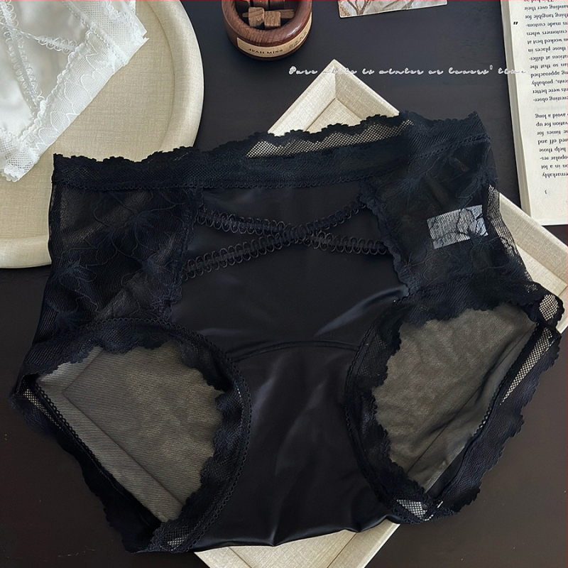 Ženske gaćice od najlona s pamukom uložkom, srednji struk, pletene, prozračne