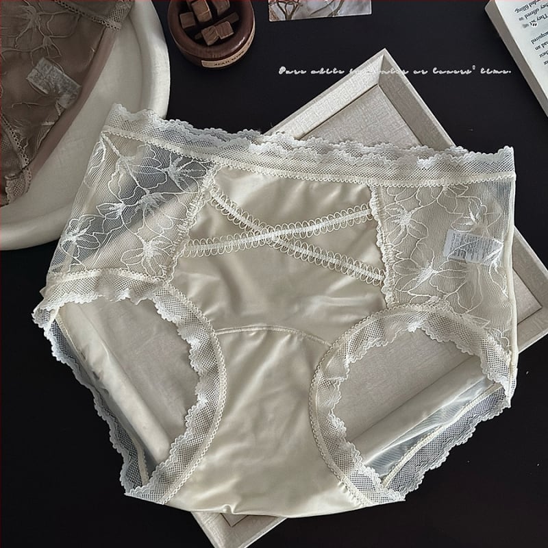 Ženske gaćice od najlona s pamukom uložkom, srednji struk, pletene, prozračne