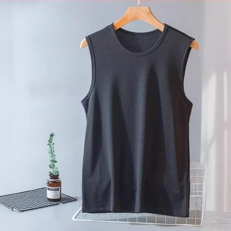 Muški bez rukava T‑shirt s tekstom, slobodan kroj, ljeto, sport