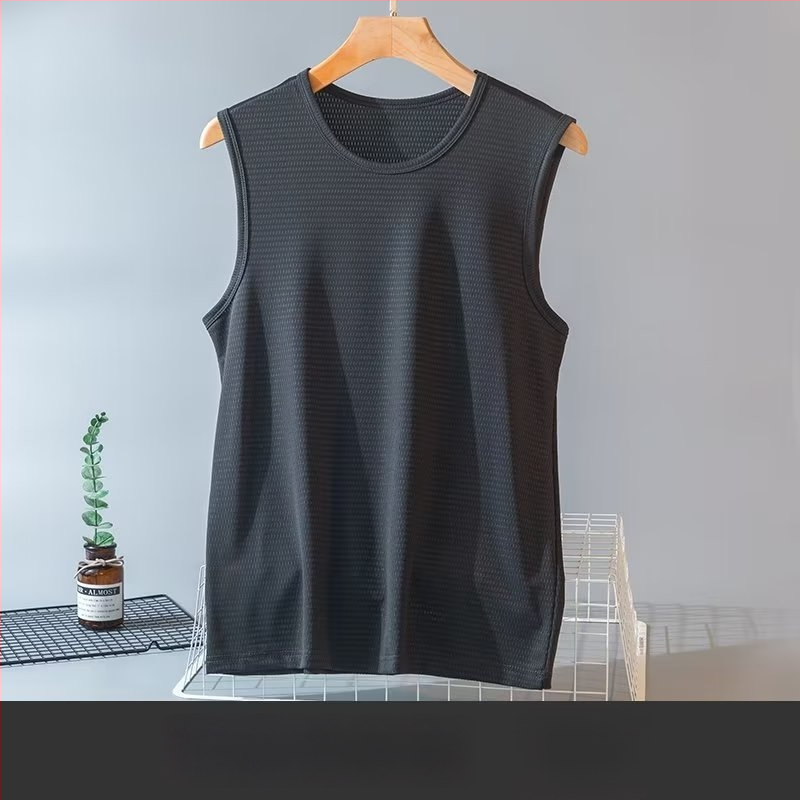 Muški bez rukava T‑shirt s tekstom, slobodan kroj, ljeto, sport