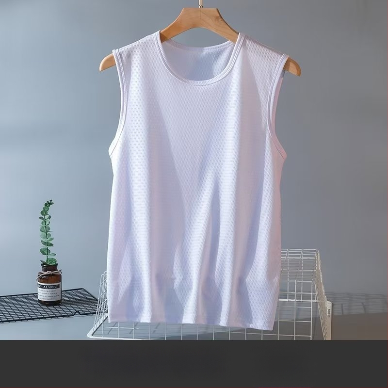 Muški bez rukava T‑shirt s tekstom, slobodan kroj, ljeto, sport