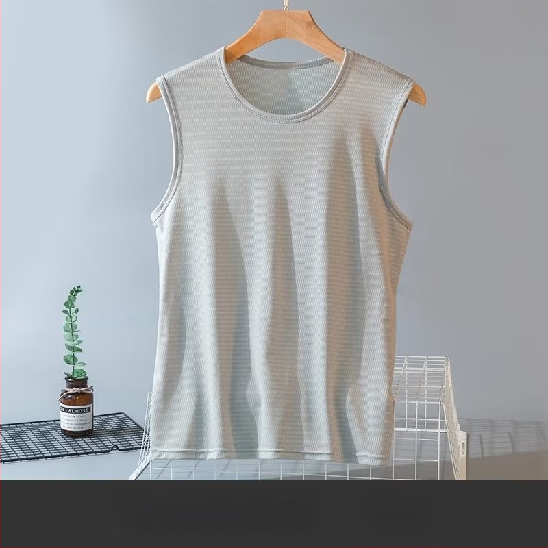 Muški bez rukava T‑shirt s tekstom, slobodan kroj, ljeto, sport