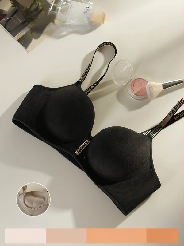 Push-Up grudnjak bez žice, bezšavni, s bočnom podrškom, 3/4 košarice