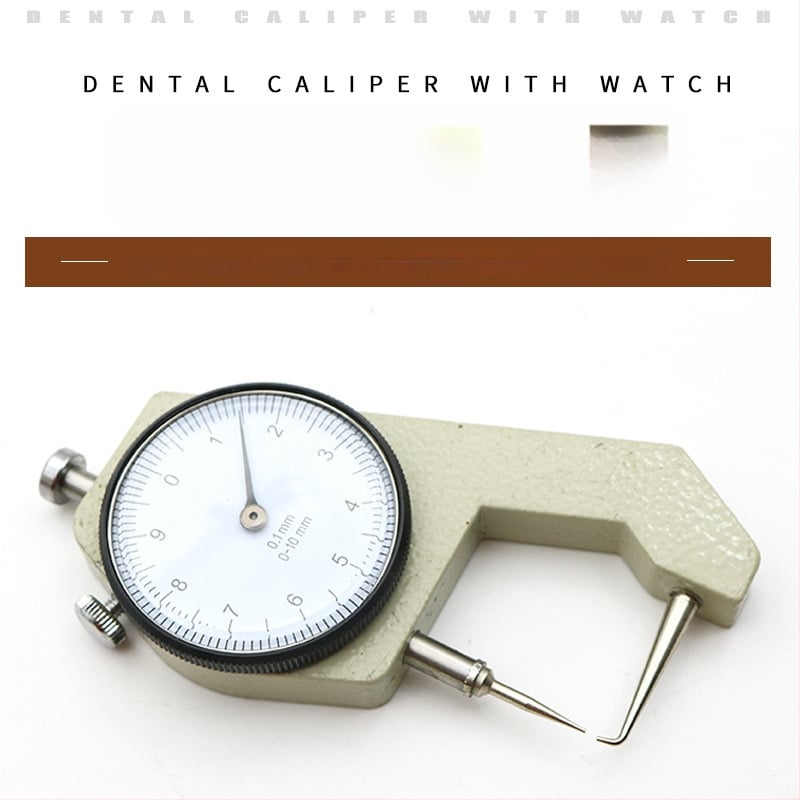 Dantų dialinis kalipras storio matavimui, technikams
