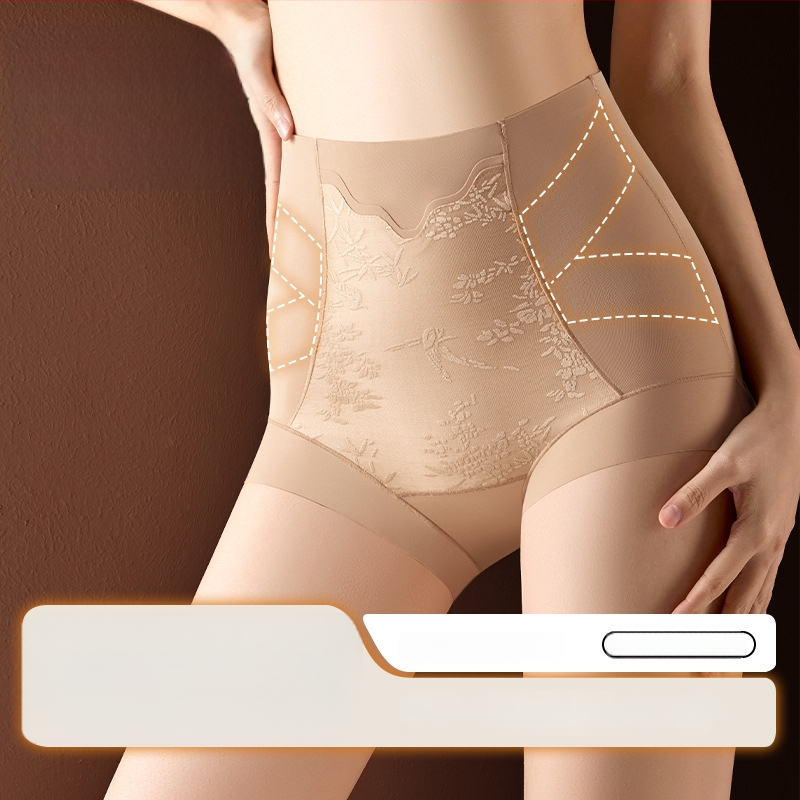 Ženske gaćice visokoga pojasa, bezšivne, žakard dizajn, shapewear koji podiže stražnjicu, plus veličina.